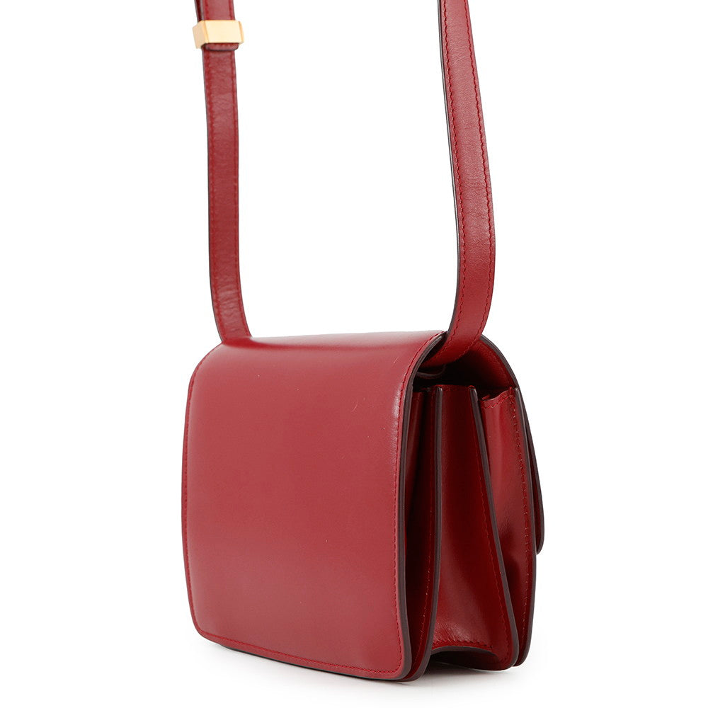 CELINE Classic box Red189183DLS Leather Size Small