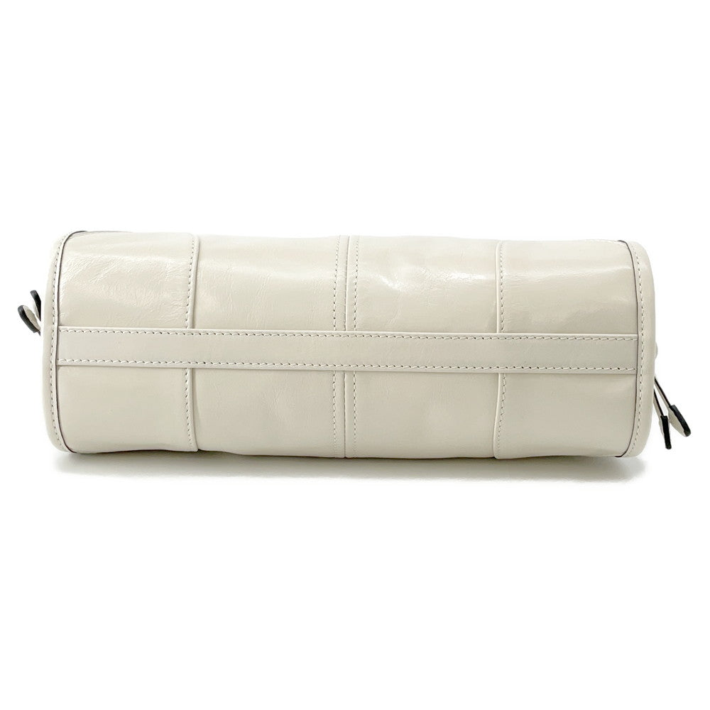 PRADA ?Bonnie Shoulder Bag White1BH215 Leather Size Small