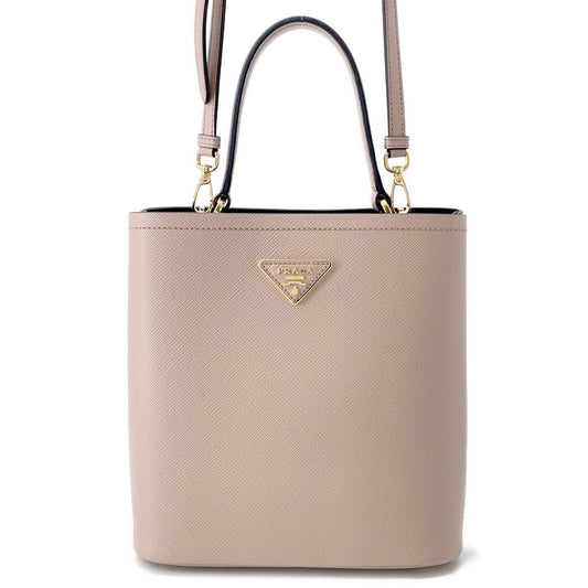 PRADA ?Panier 2WAYHandbag Pink/Black1BA212 Leather