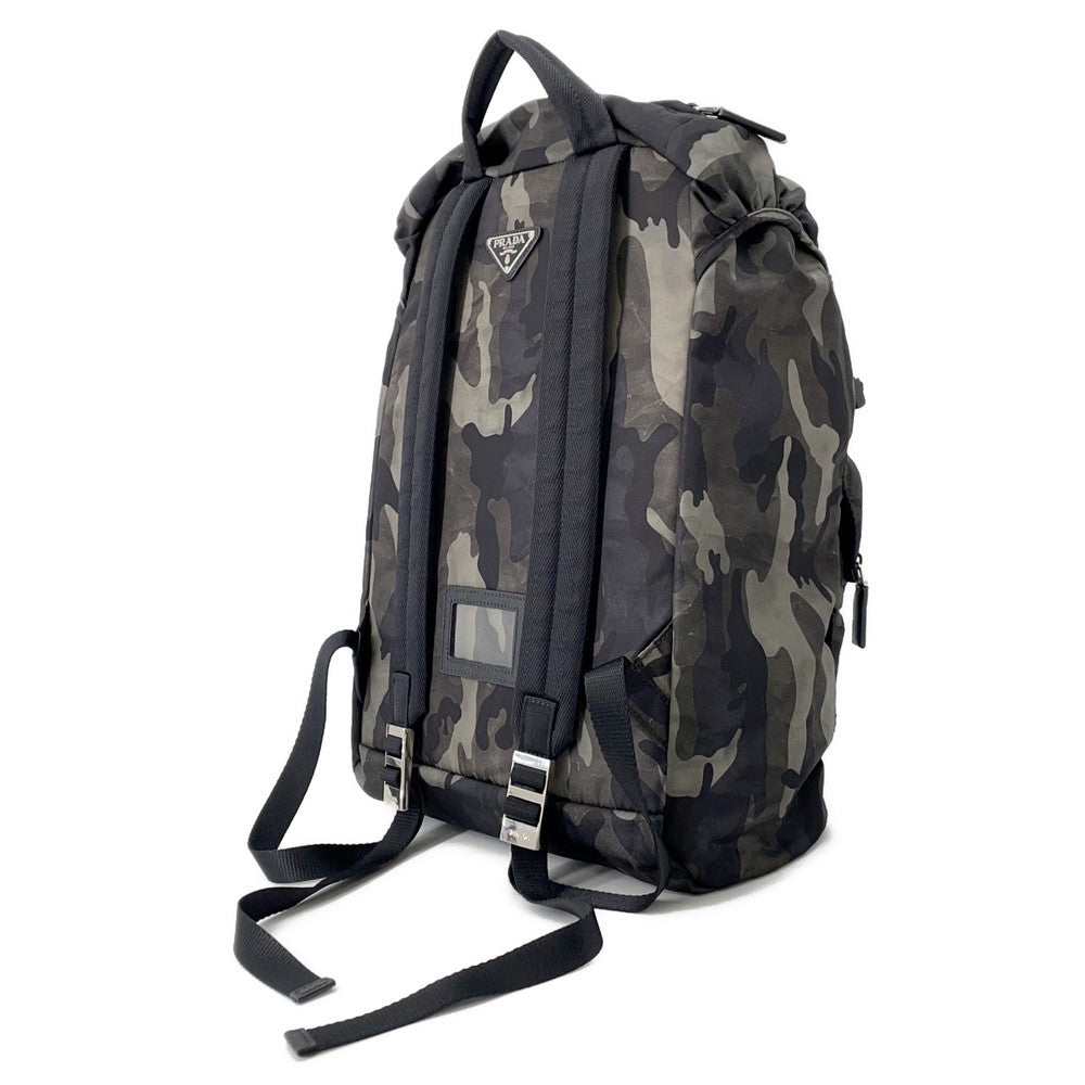 PRADA ?Camouflage Backpack Khaki/BlackV135 Nylon