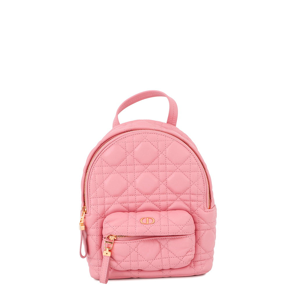 Dior ?Cannage Backpack PinkM9222UNGF Leather Size Mini