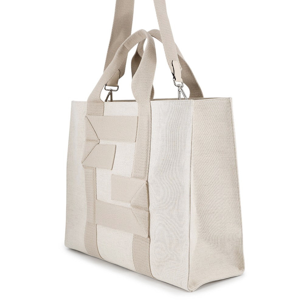 FENDI Shopping bag Beige7VA558 Canvas