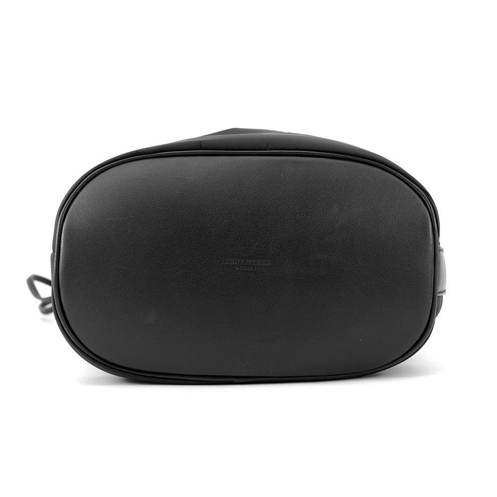 SAINT LAURENT PARIS ?Rive Gauche bucket bag Black710261 Nylon Leather