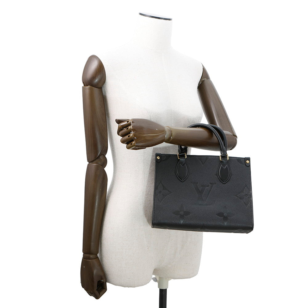 LOUIS VUITTON Onthego NoirM45653 Monogram Empreinte Leather Size PM