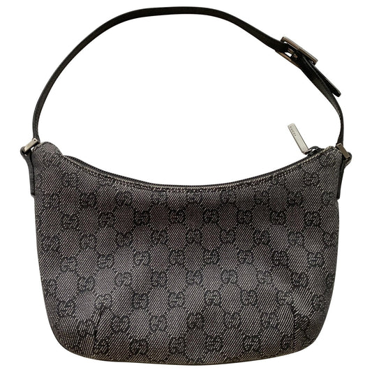 Gucci grey cloth clutch bag