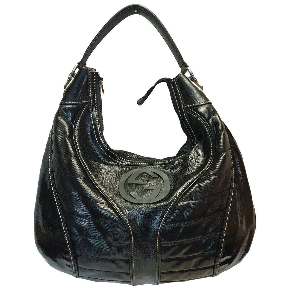 Gucci black leather handbag