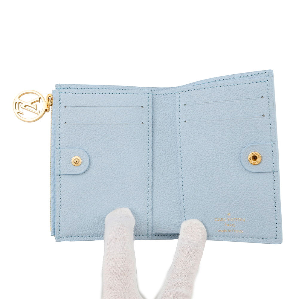 LOUIS VUITTON Portefeuille Lisa Blue OrumpM83587 Monogram Empreinte Leather