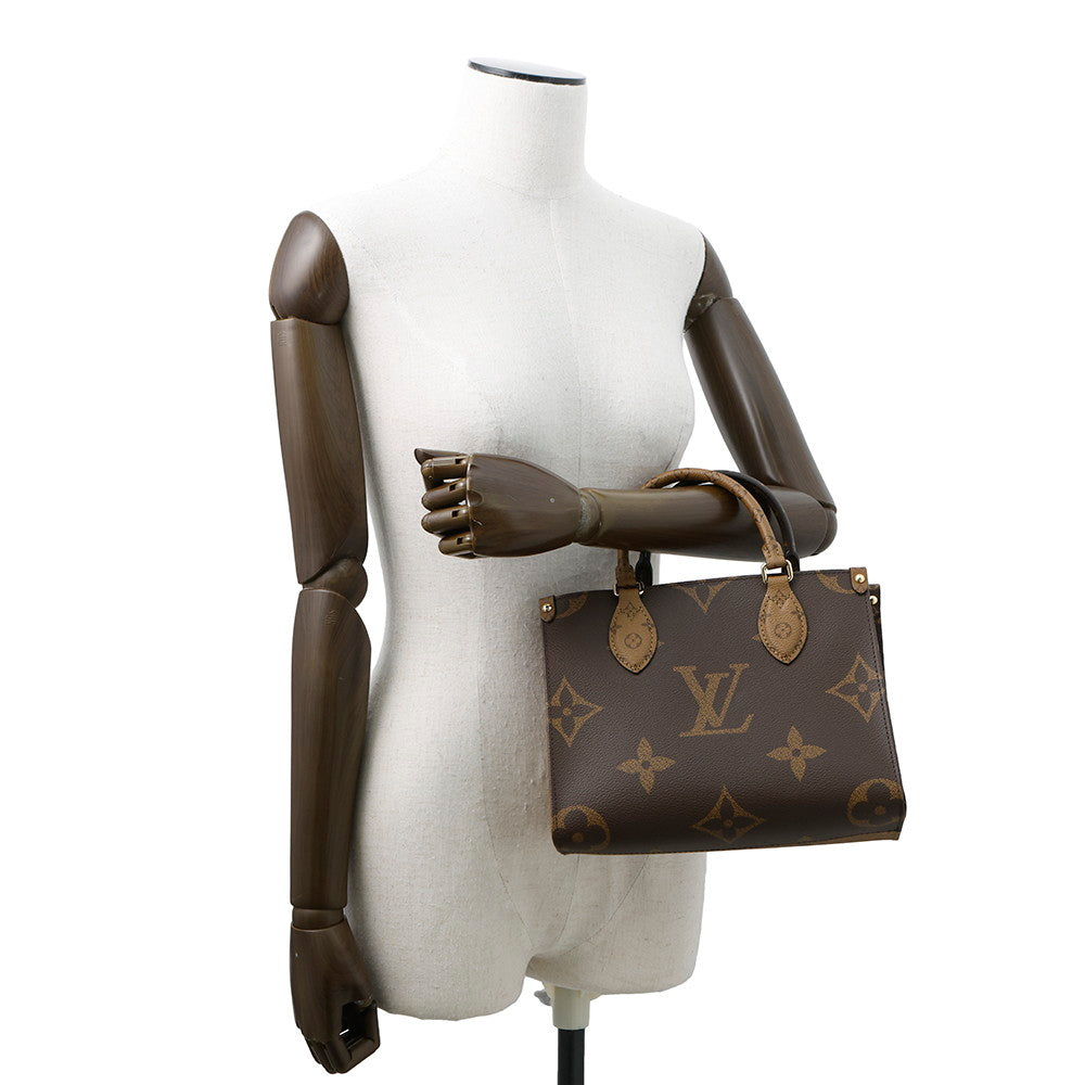 LOUIS VUITTON Onthego RedM46373 Monogram Monogram Reverse Monogram Giant Size PM