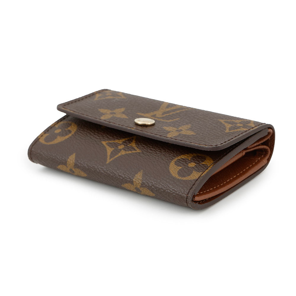 LOUIS VUITTON Porte Monnaie・Plat BrownM61930 Monogram