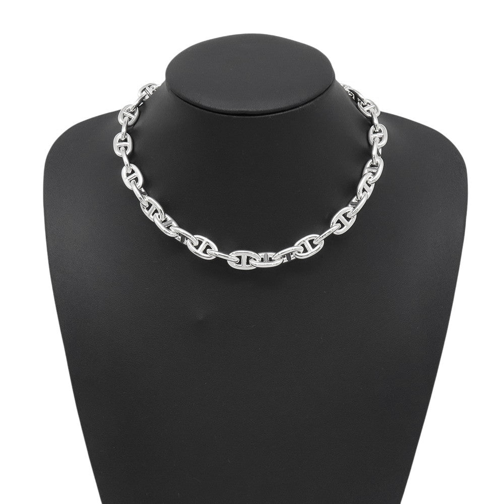 HERMES Chaine d'Ancre Necklace 36 pieces Size MM SV925