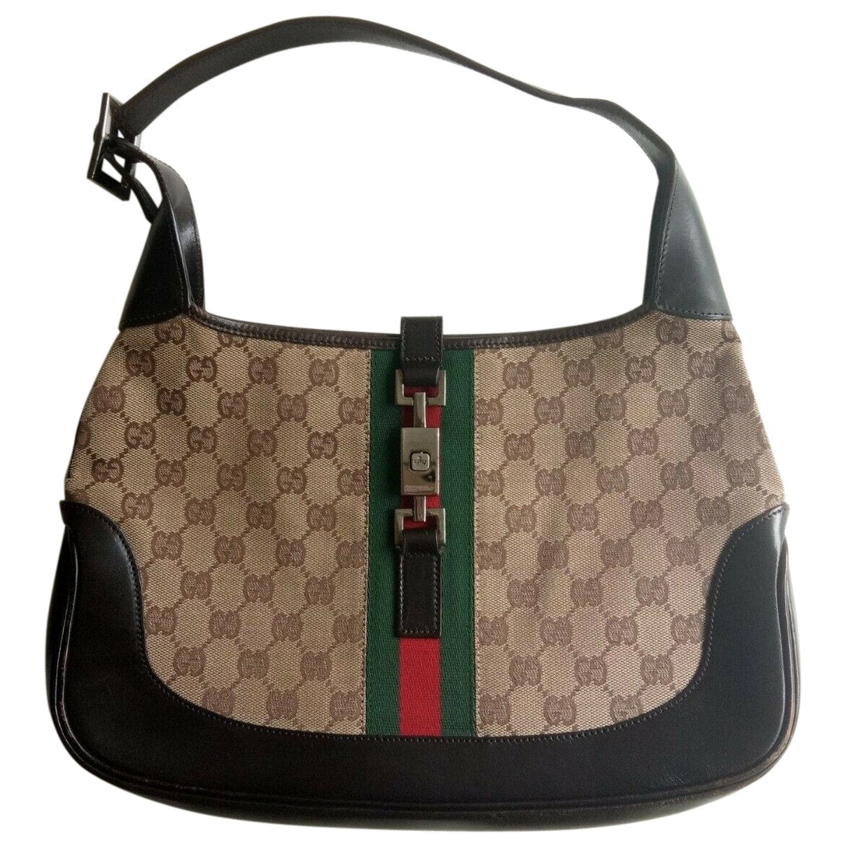 Gucci jackie    beige cloth handbag