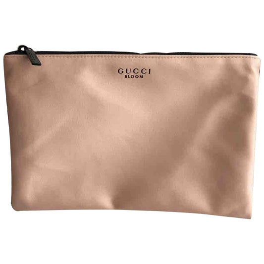 Gucci pink synthetic clutch bag