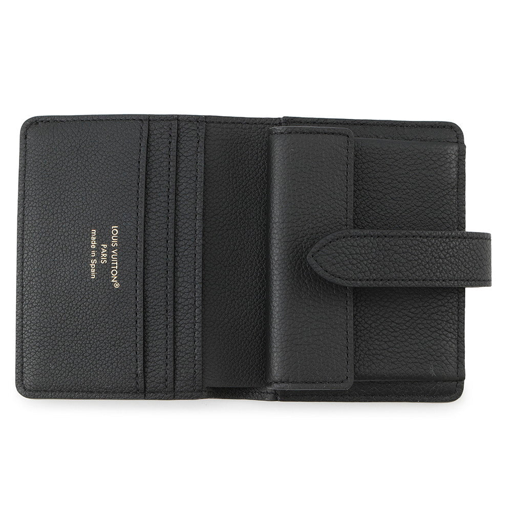 LOUIS VUITTON Portefeuille, low key, compact NoirM12408 Calf Leather