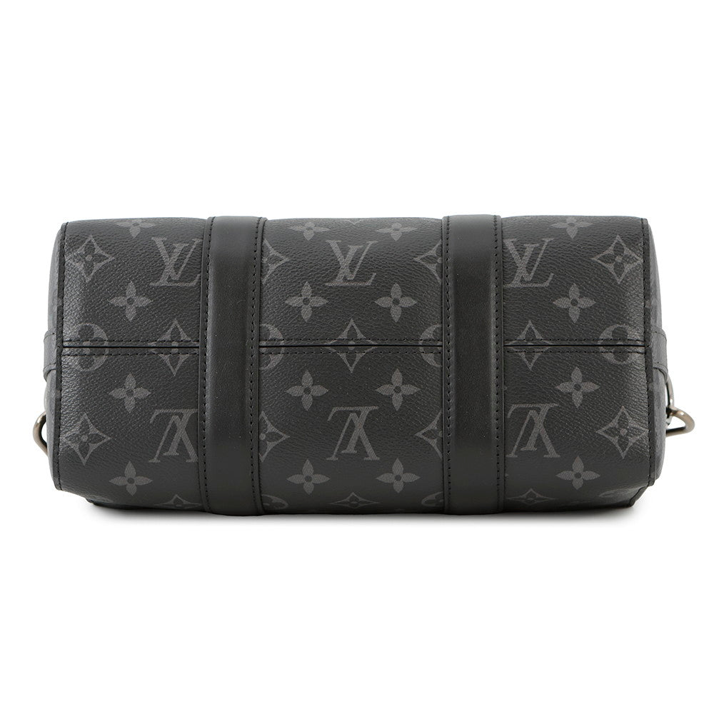 LOUIS VUITTON Cityã»Keepall NoirM45936 Monogram Eclipse Monogram Eclipse Reverse