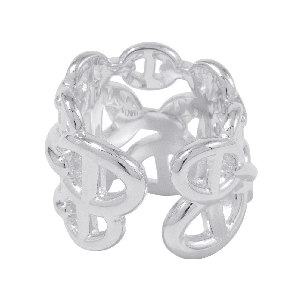 HERMES Chaine d'Ancre Anchene Ring Size GM/50/#10 SV925