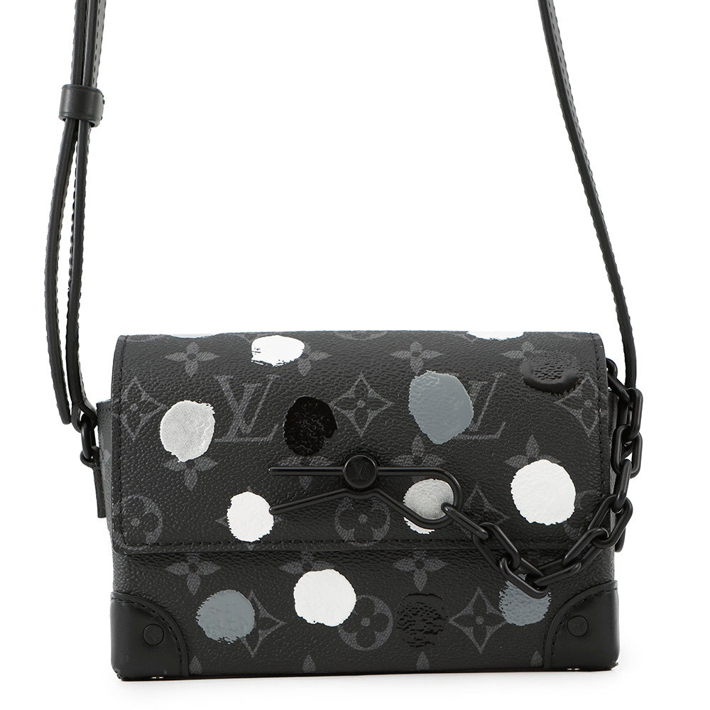 LOUIS VUITTON LV x YK Steamer?Wearable Wallet NoirM81935 Monogram Eclipse Painted Dot