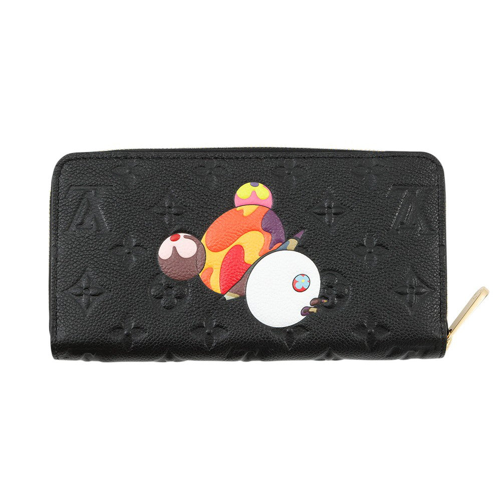 LOUIS VUITTON LV Ã TM Zippy Wallet_Japan Limited Edition NoirM14160 Monogram Empreinte Leather/Panda
