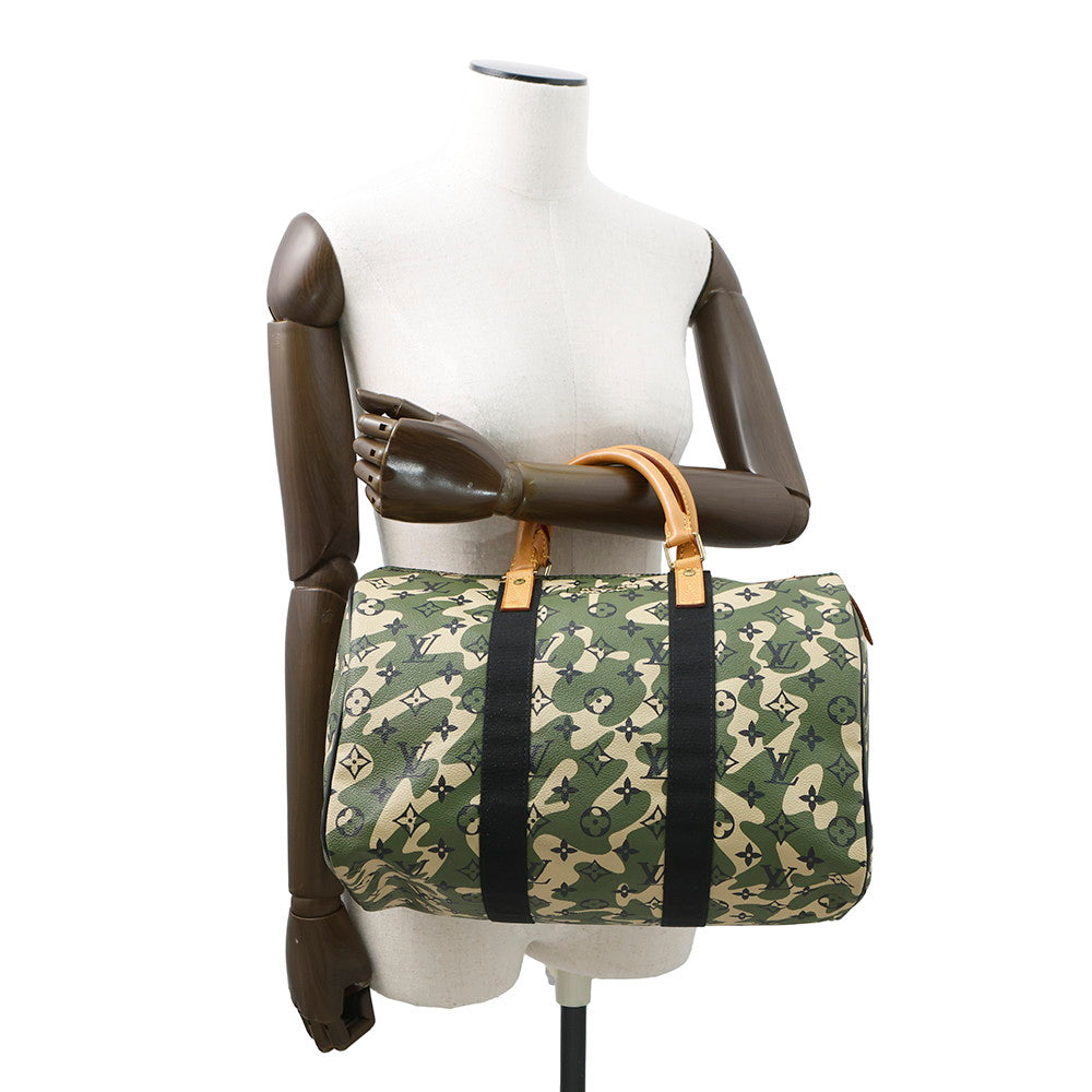 LOUIS VUITTON Speedy KhakiM95773 Monogramo-Flage by Takashi Murakami Size 35
