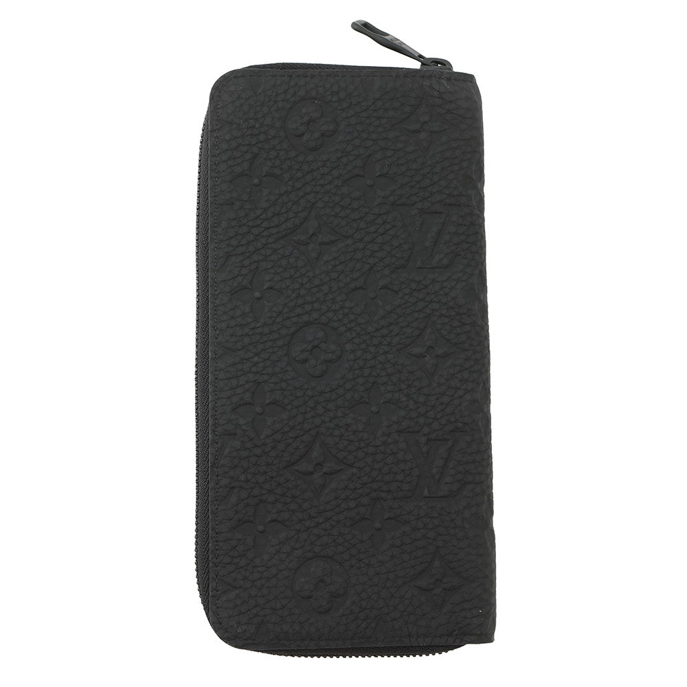 LOUIS VUITTON Zippy wallet Vertical NoirM69047 Taurillon Leather/Monogram・Pattern