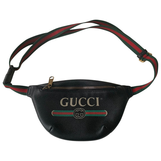 Gucci black leather bag
