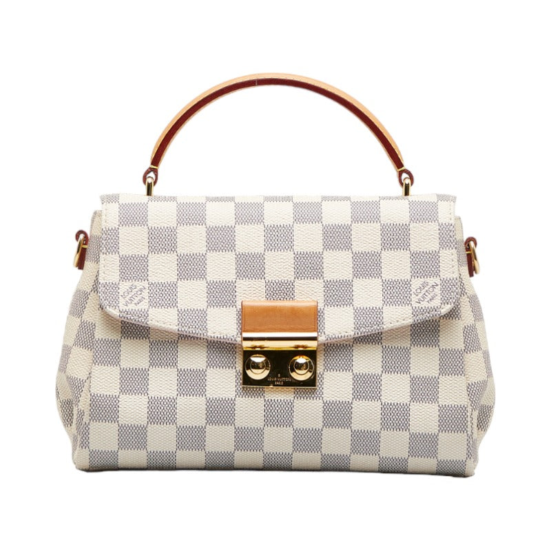 Louis Vuitton Louis Vuitton Damière Azur N41581 Handbag PVC/Laser White