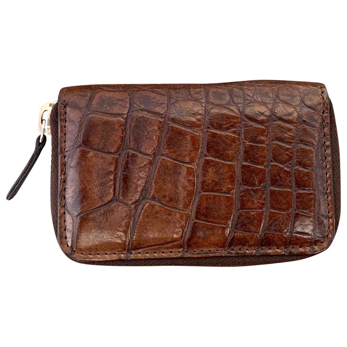 Gucci  Brown Crocodile Small bag, wallets & cases