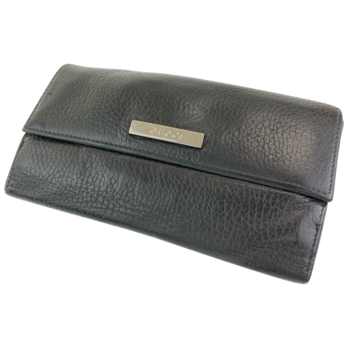 Gucci black leather case