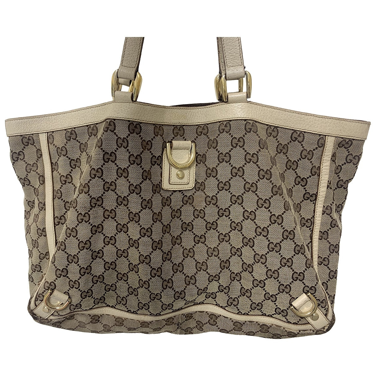 Gucci beige cloth handbag