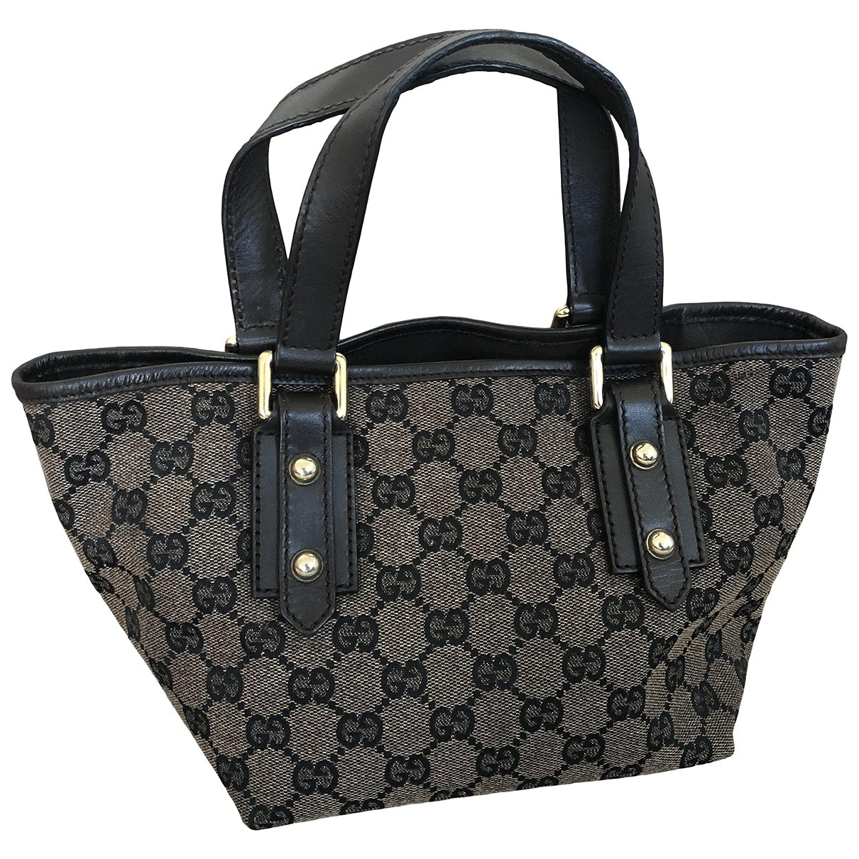 Gucci brown cloth handbag
