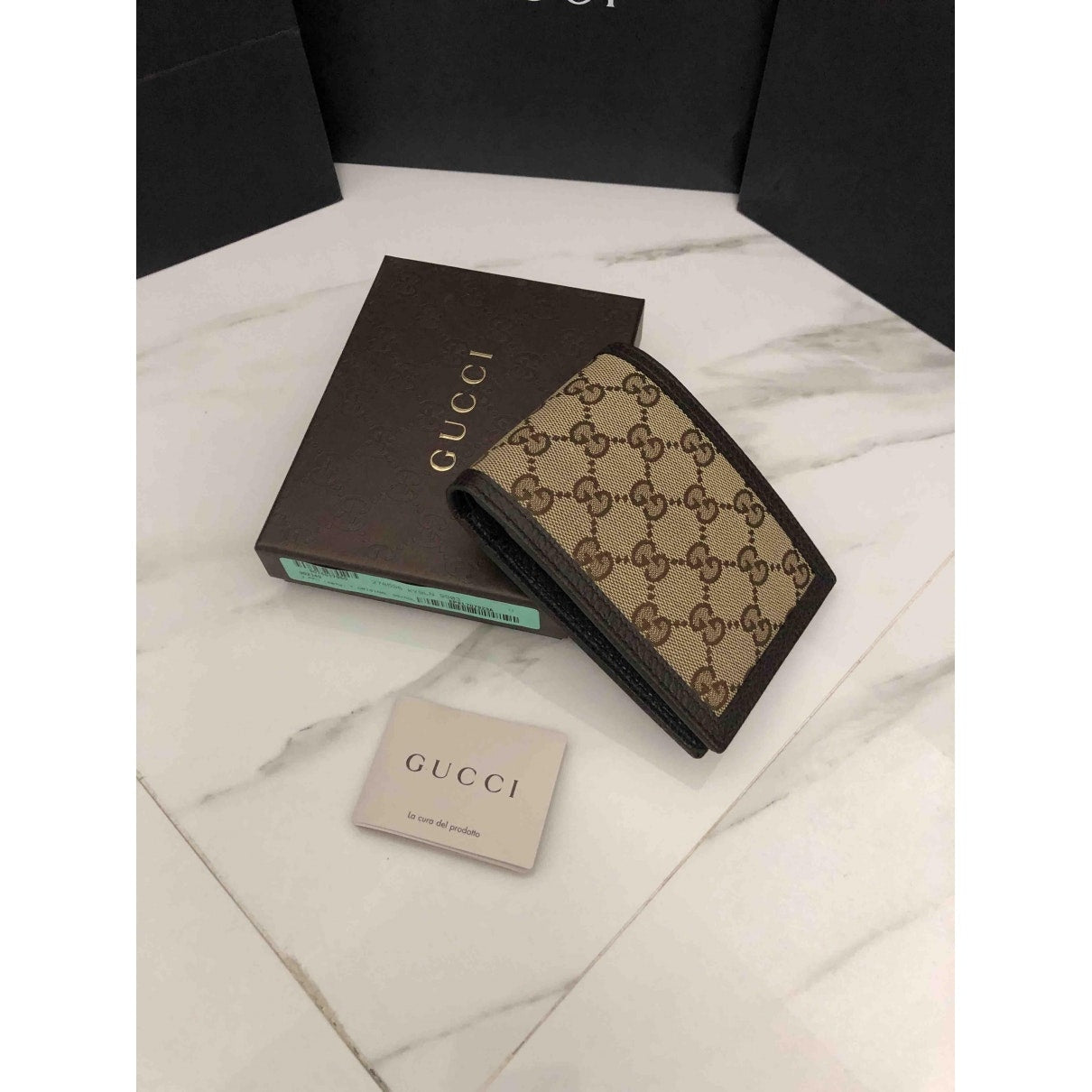 Gucci brown cloth case