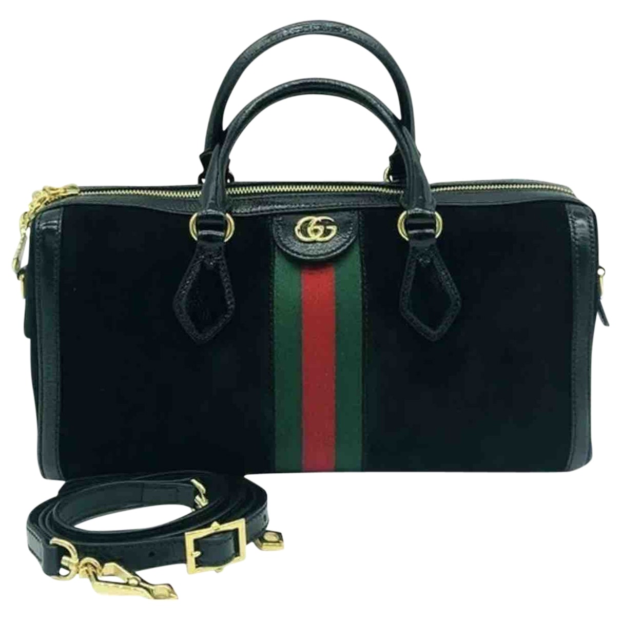 Gucci ophidia black suede handbag