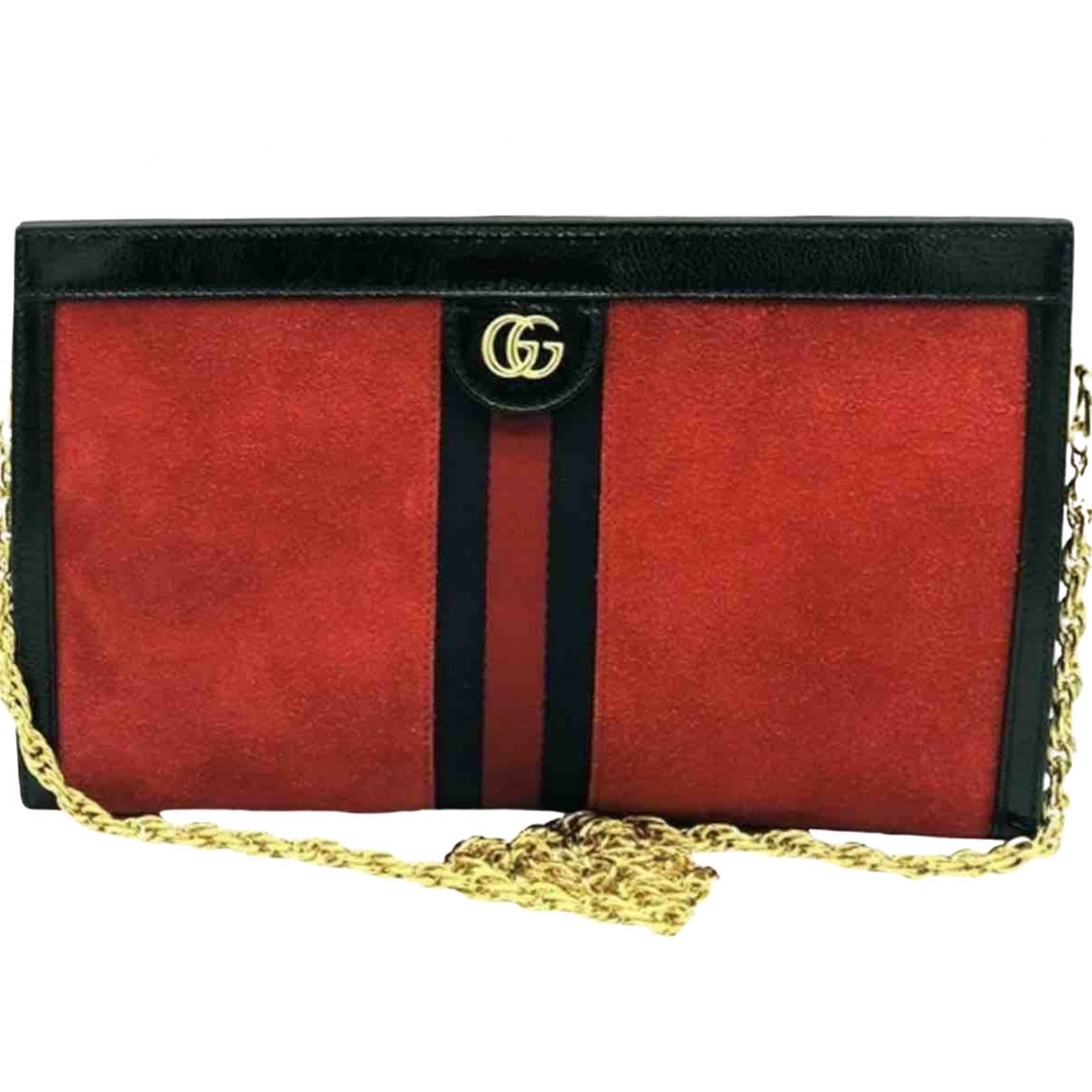 Gucci ophidia red suede handbag