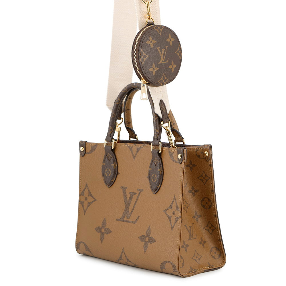 LOUIS VUITTON Onthego RedM46373 Monogram Monogram Reverse Canvas Monogram Giant Size PM