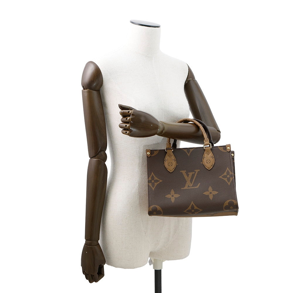 LOUIS VUITTON Onthego RedM46373 Monogram Monogram Reverse Canvas Monogram Giant Size PM