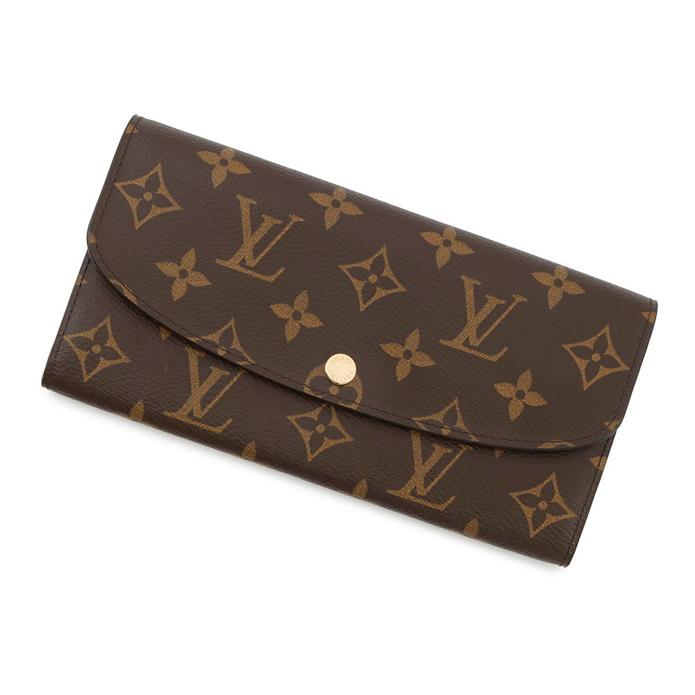 LOUIS VUITTON Portefeuille Emilie FuchsiaM60697 Monogram