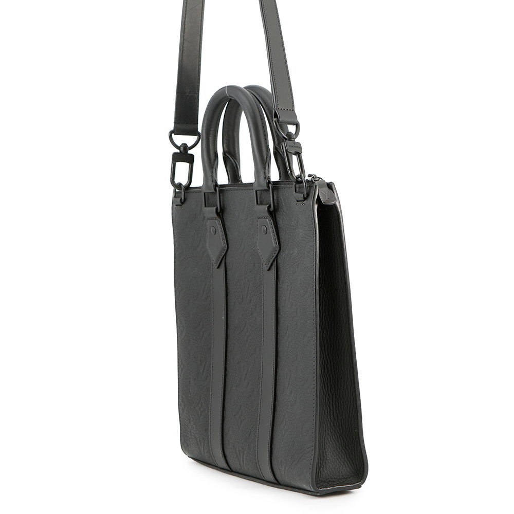LOUIS VUITTON Sac Plat NoirM21884 Monogram ?Taurillon