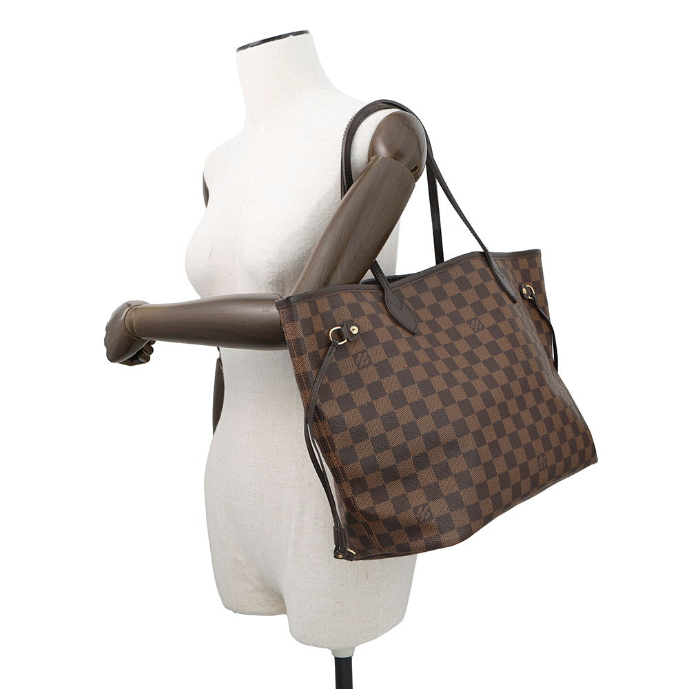 LOUIS VUITTON Neverfull CeriseN41358 Damier Ebene Canvas Size MM