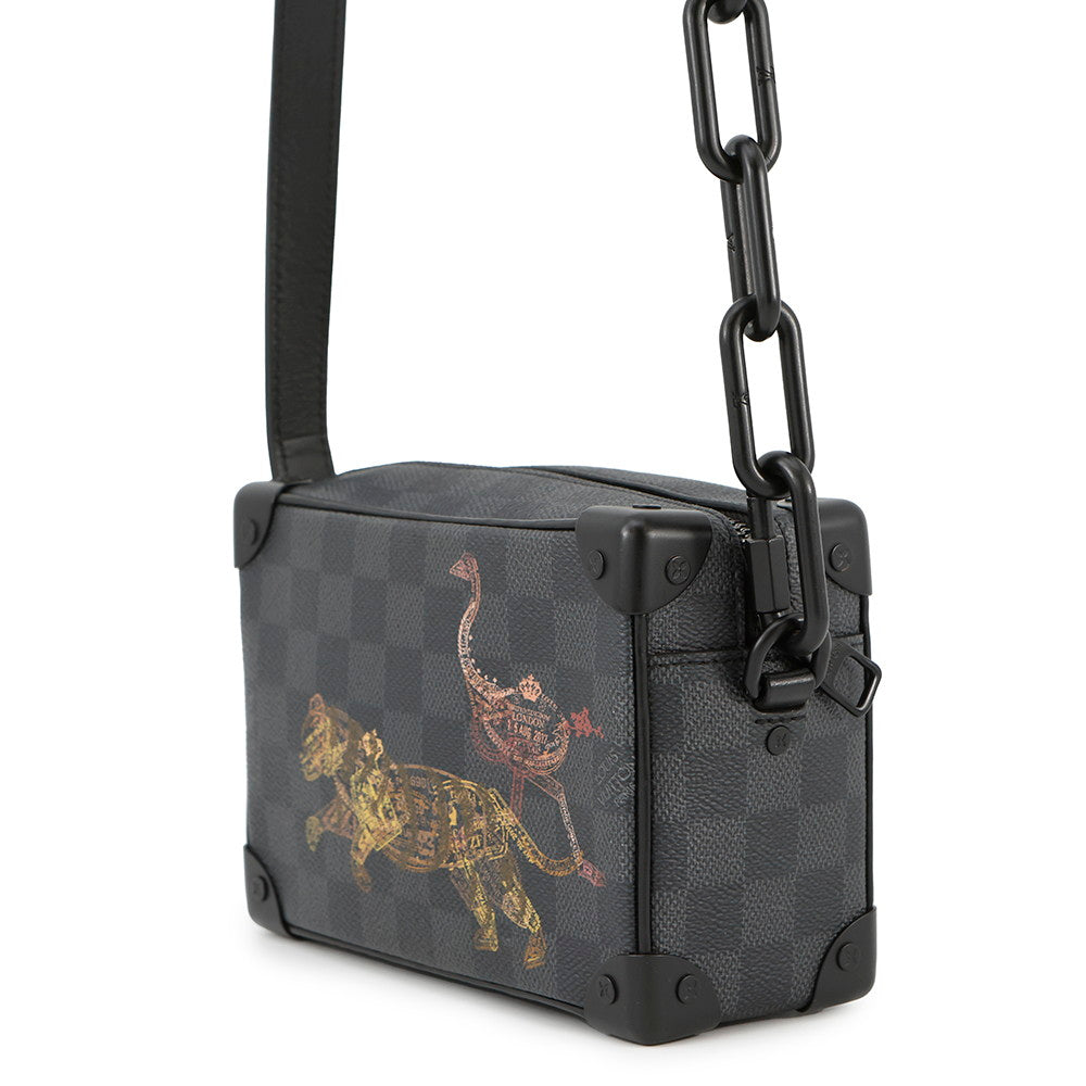 LOUIS VUITTON Mini Soft Trunk NoirN45278 Damier Graphite Stamp