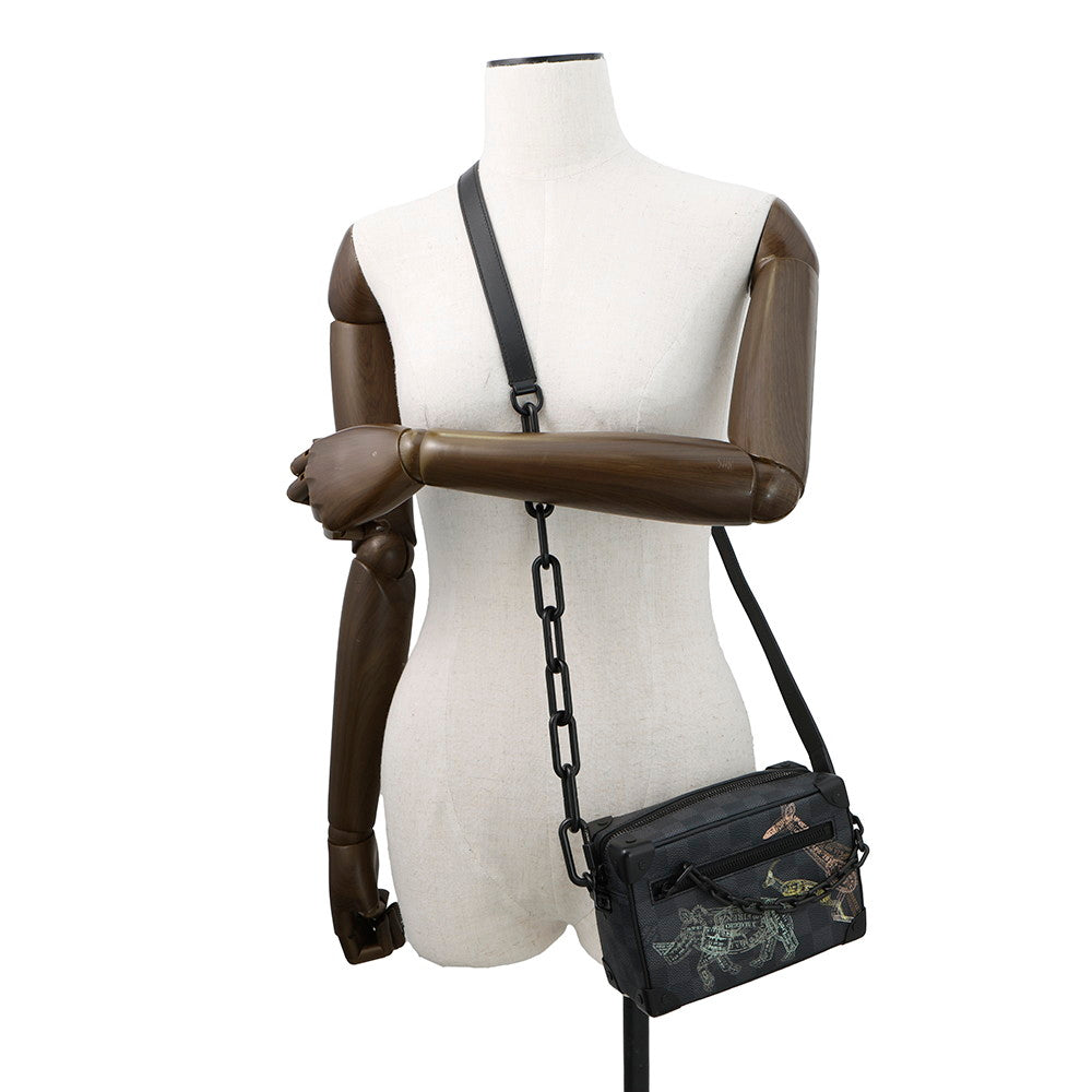 LOUIS VUITTON Mini Soft Trunk NoirN45278 Damier Graphite Stamp