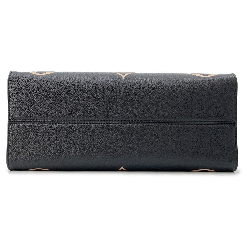LOUIS VUITTON Onthego Noir/BeigeM45495 Bicolor Monogram Empreinte Leather Size MM