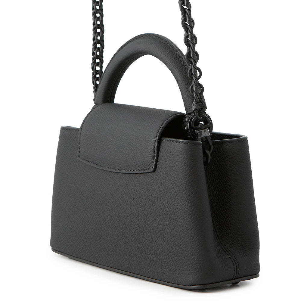 LOUIS VUITTON Capucines EW NoirM23955 Taurillon Leather Size MINI