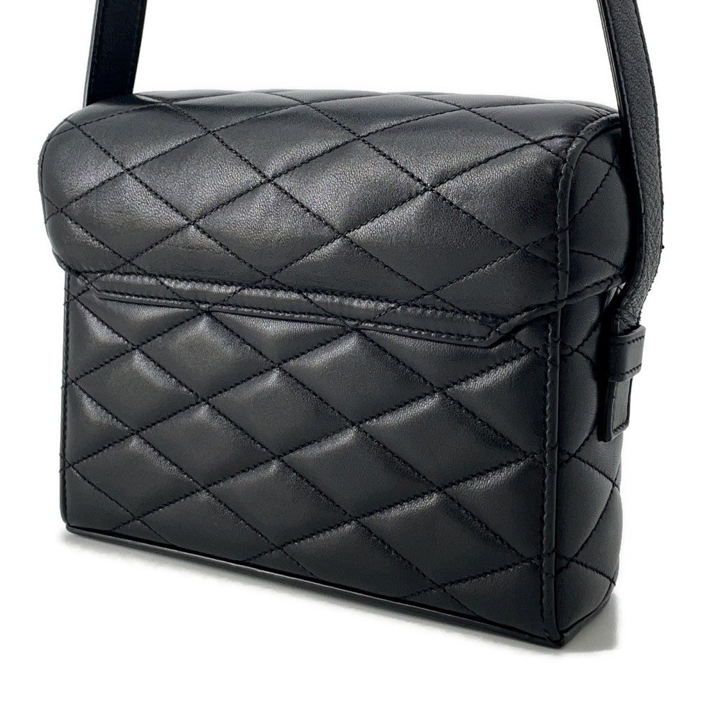 SAINT LAURENT PARIS June Box Shoulder Bag Black710080 Leather