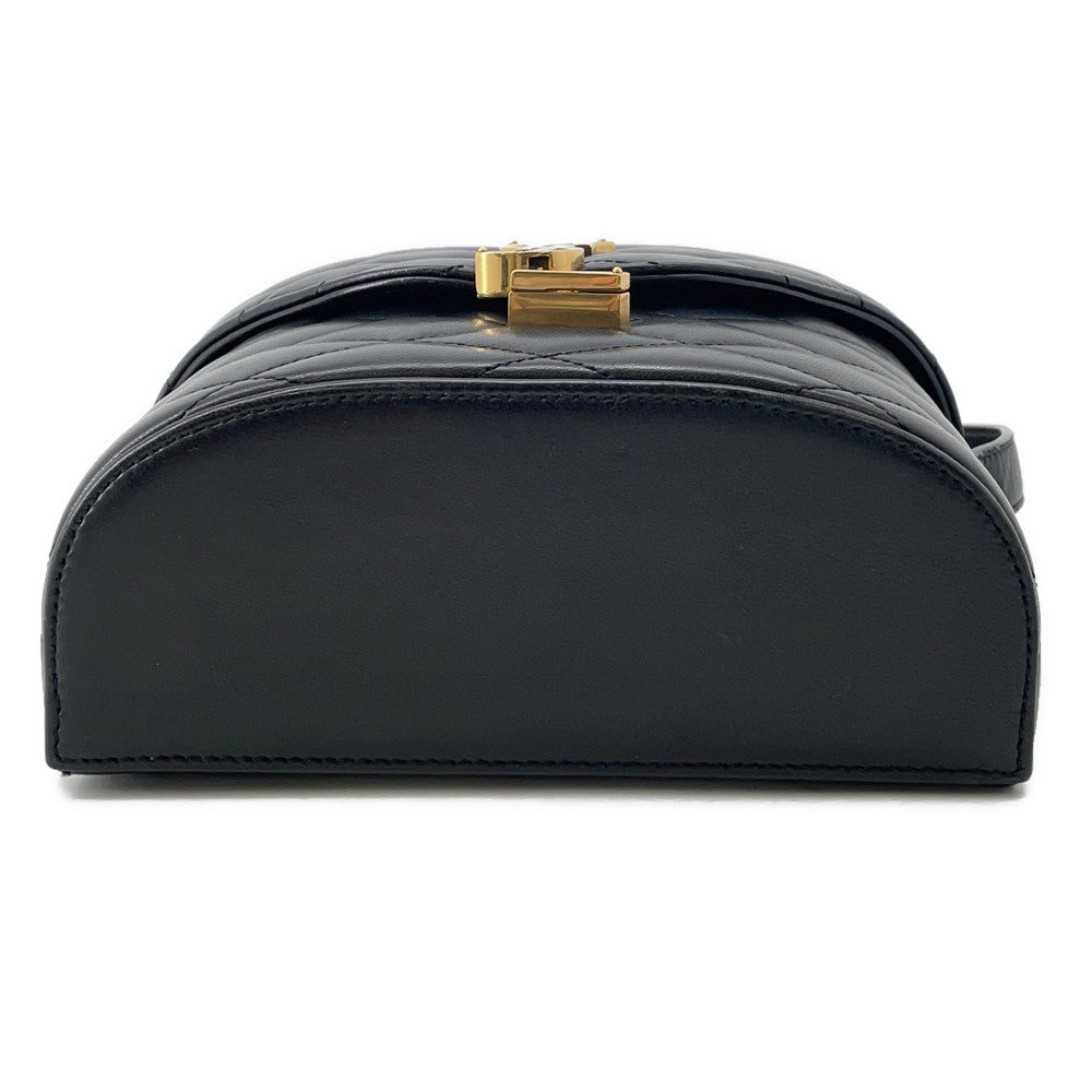 SAINT LAURENT PARIS June Box Shoulder Bag Black710080 Leather