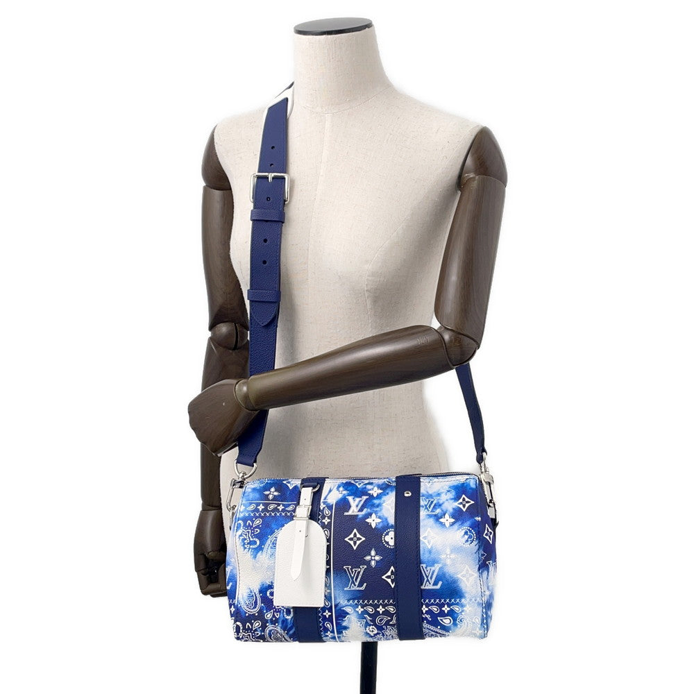 LOUIS VUITTON City?Keepall Blue/WhiteM20555 Monogram?Bandana