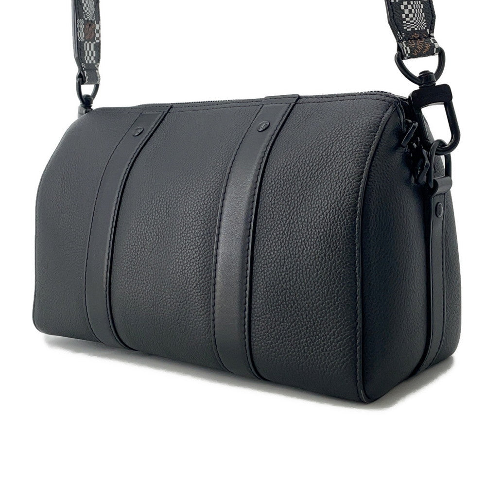LOUIS VUITTON City?Keepall NoirM57417 Leather Damier Distorted