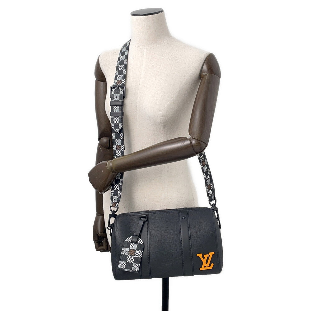 LOUIS VUITTON City?Keepall NoirM57417 Leather Damier Distorted
