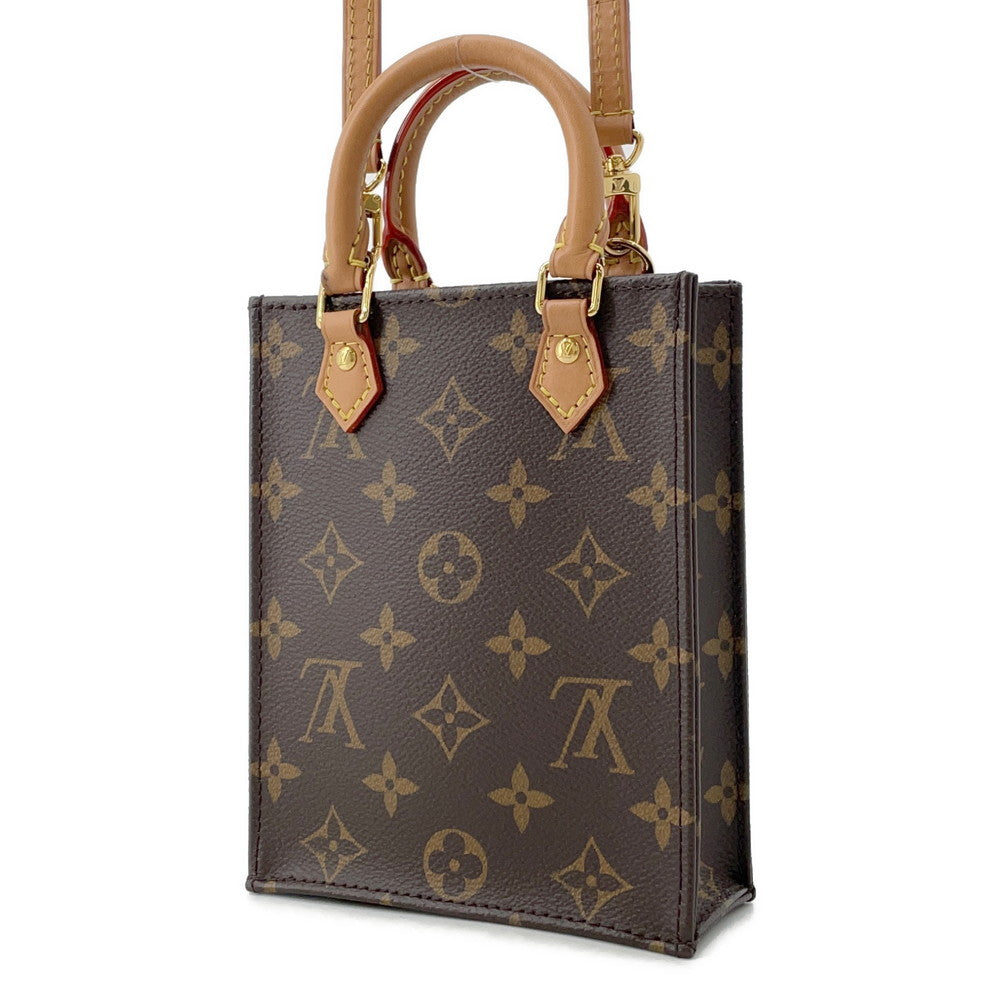 LOUIS VUITTON Petit Sac Plat BrownM69442 Monogram