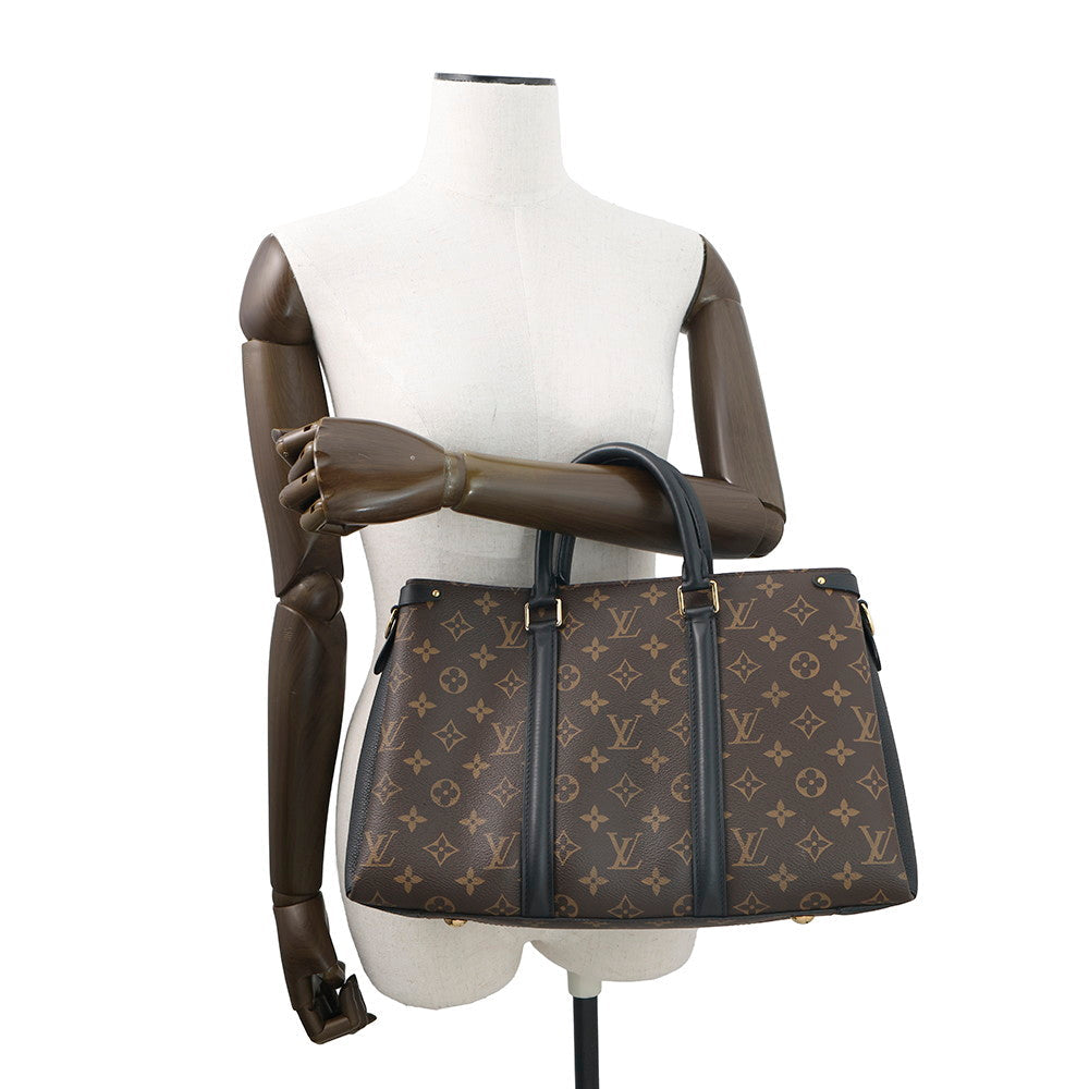 LOUIS VUITTON Soufflot NV NoirM44817 Monogram Macassar Canvas Size MM