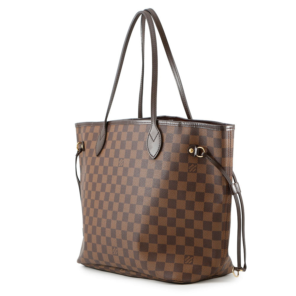 LOUIS VUITTON Neverfull CeriseN51105 Damier Ebene Canvas Size MM