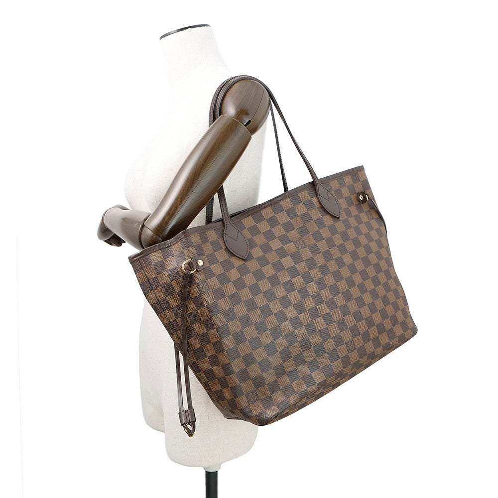 LOUIS VUITTON Neverfull CeriseN51105 Damier Ebene Canvas Size MM